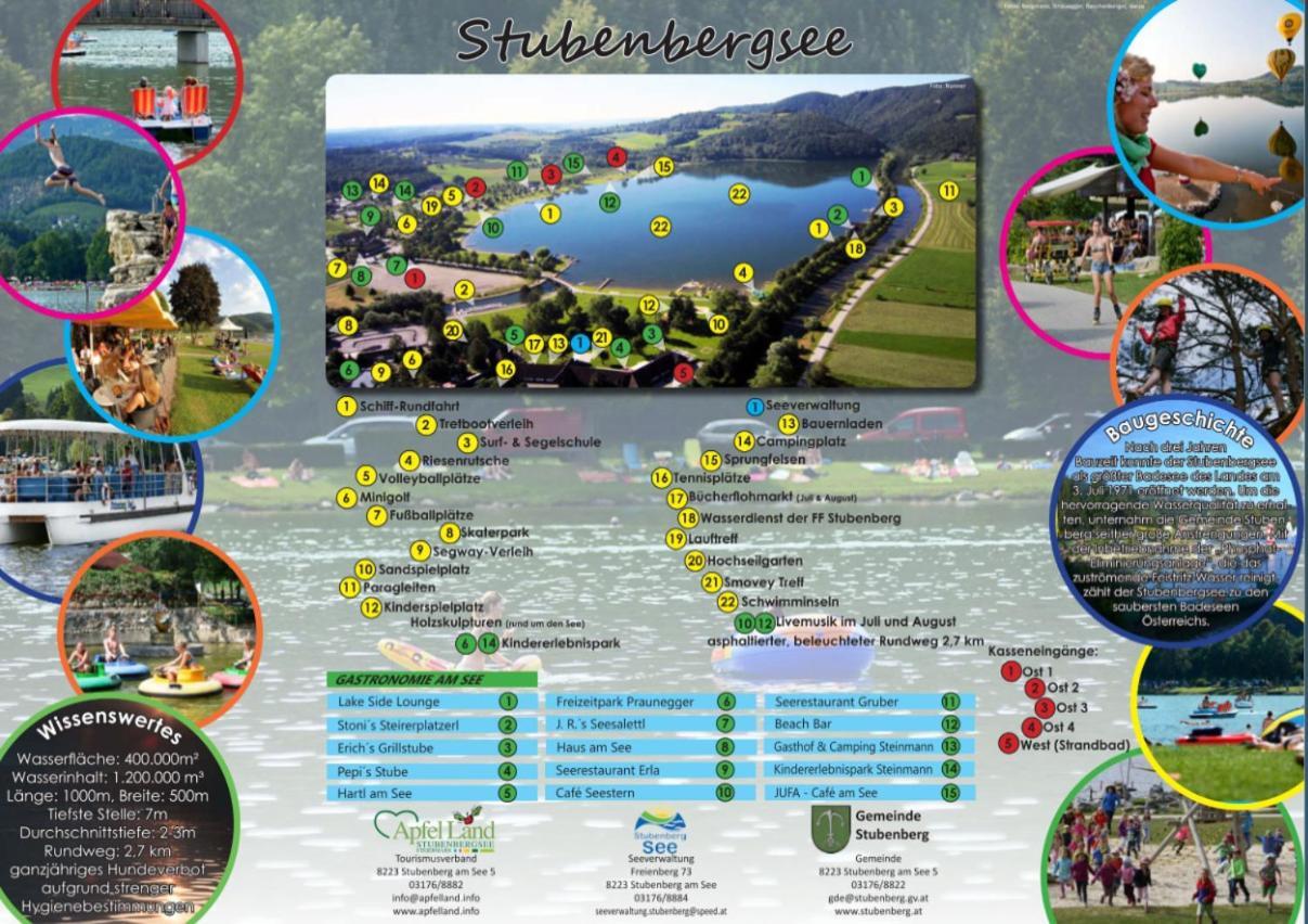 Zwei Schlafzimmer Ferienapartment Anna Am Stubenbergsee Inklusive Vier E-Bikes Luaran gambar